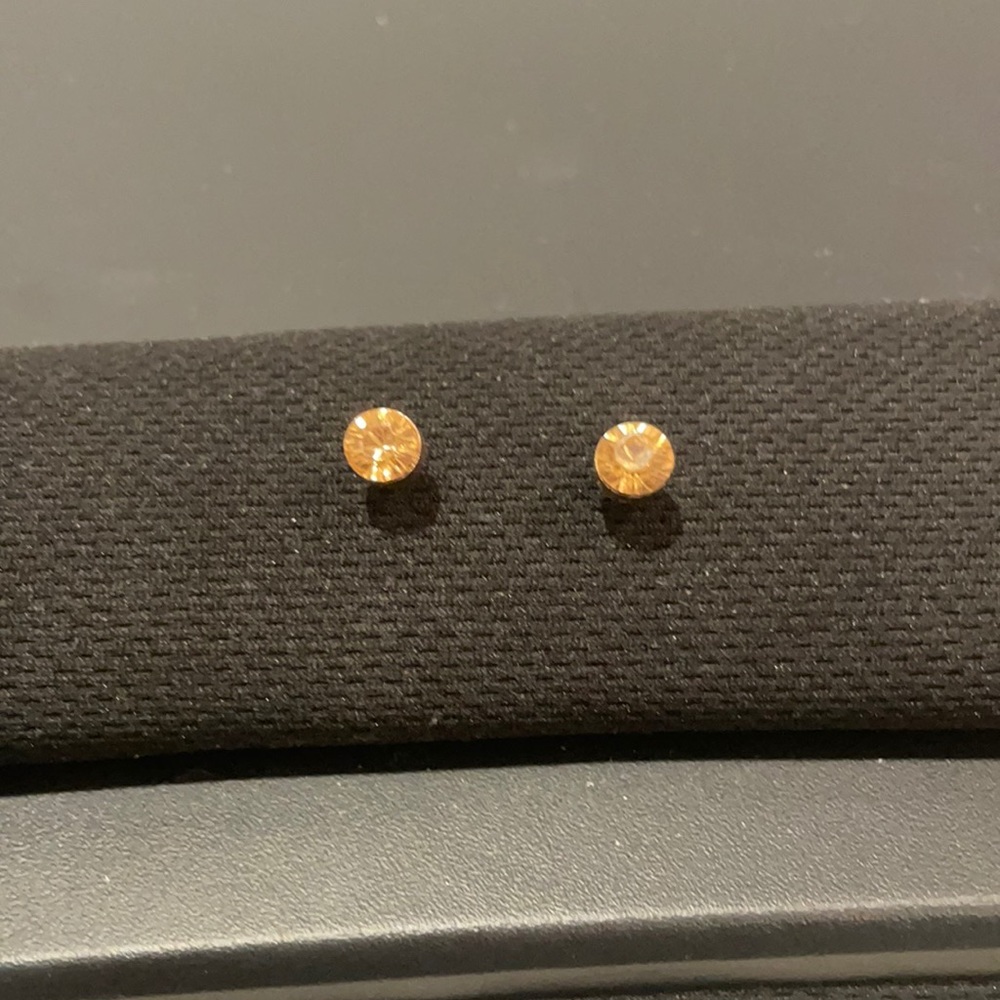 faux gold crystal earrings